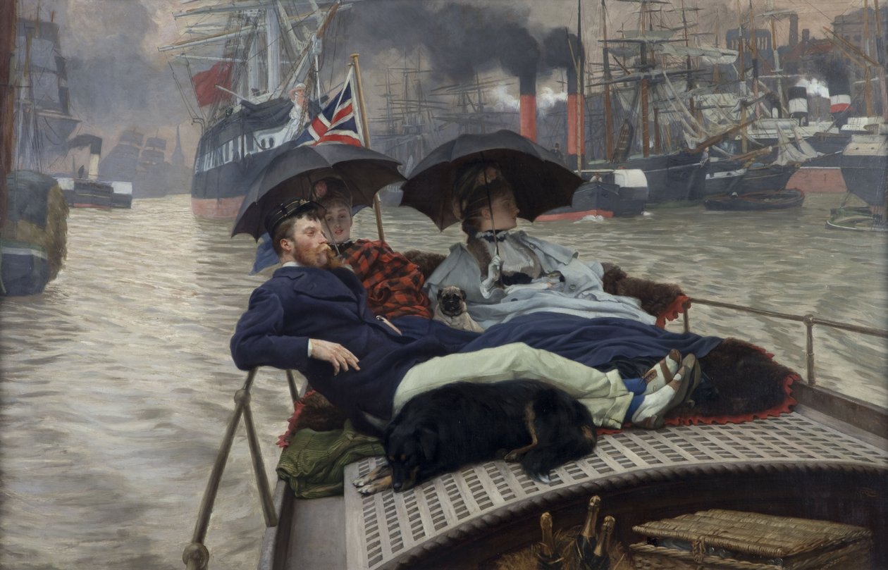 Themsen, 1876 af James Jacques Joseph Tissot