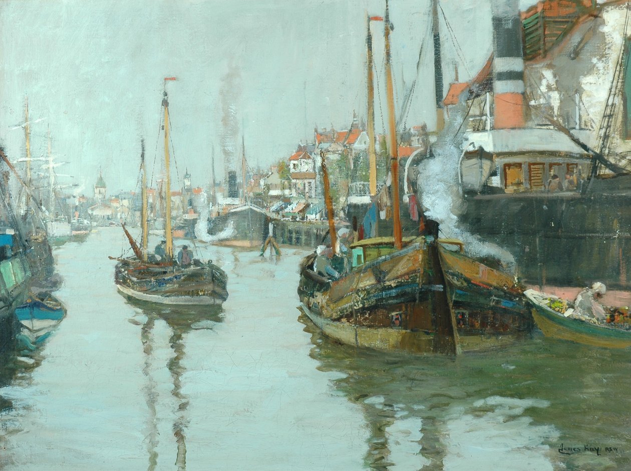 En hollandsk kanal af James Kay