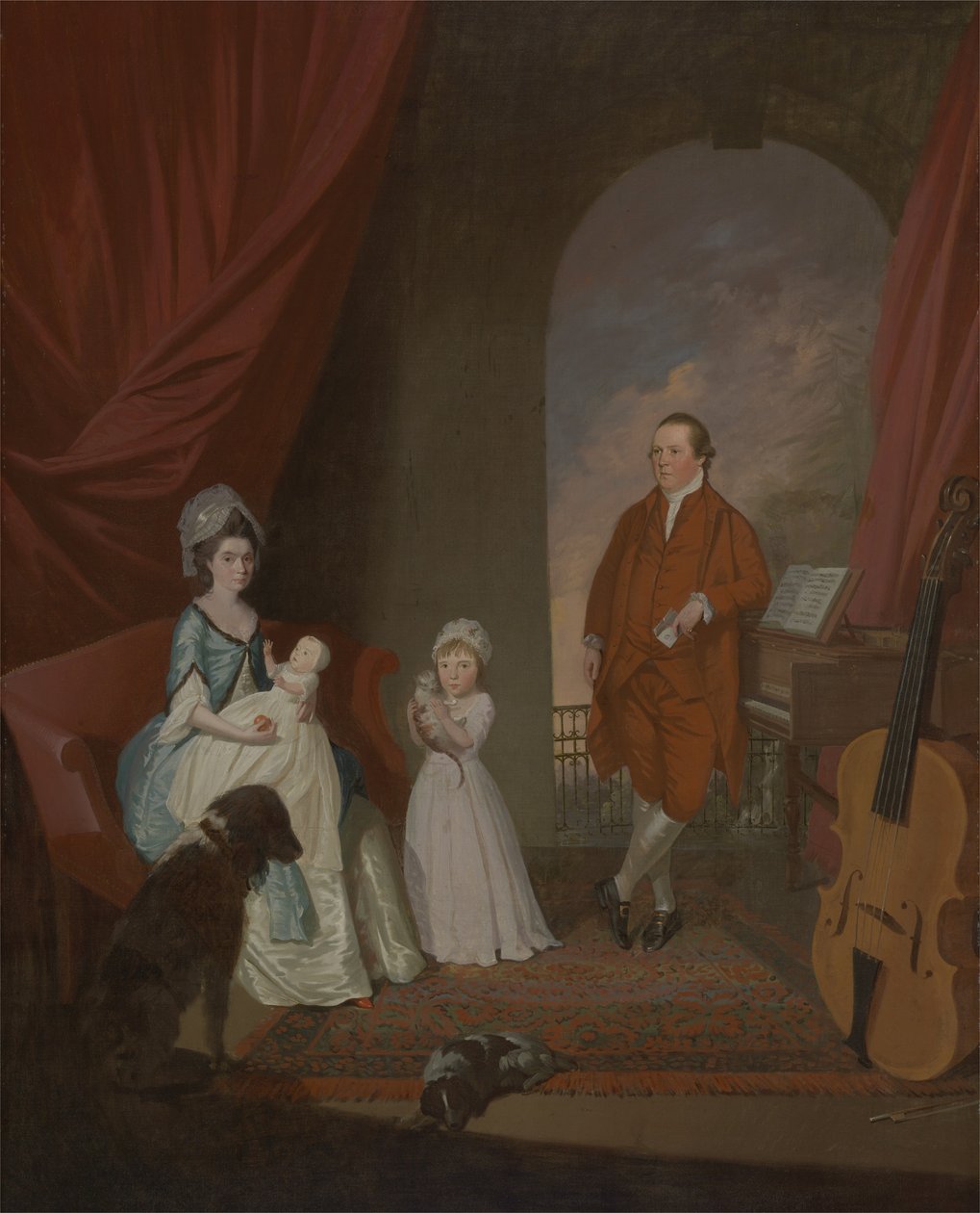 Familiegruppe, ca. 1774-80 af James Millar