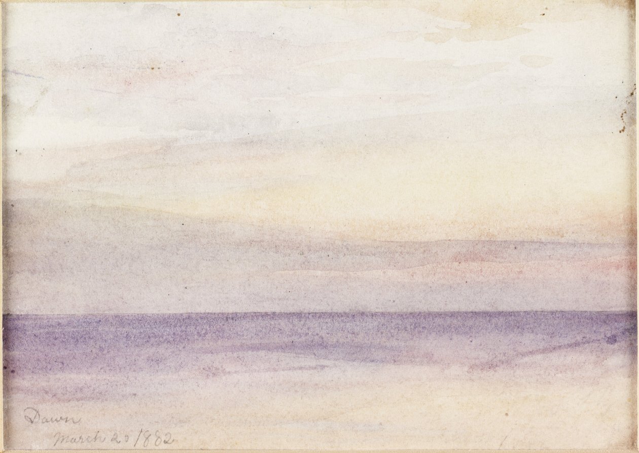 Dawn (akvarel på papir) af James Miller Brown