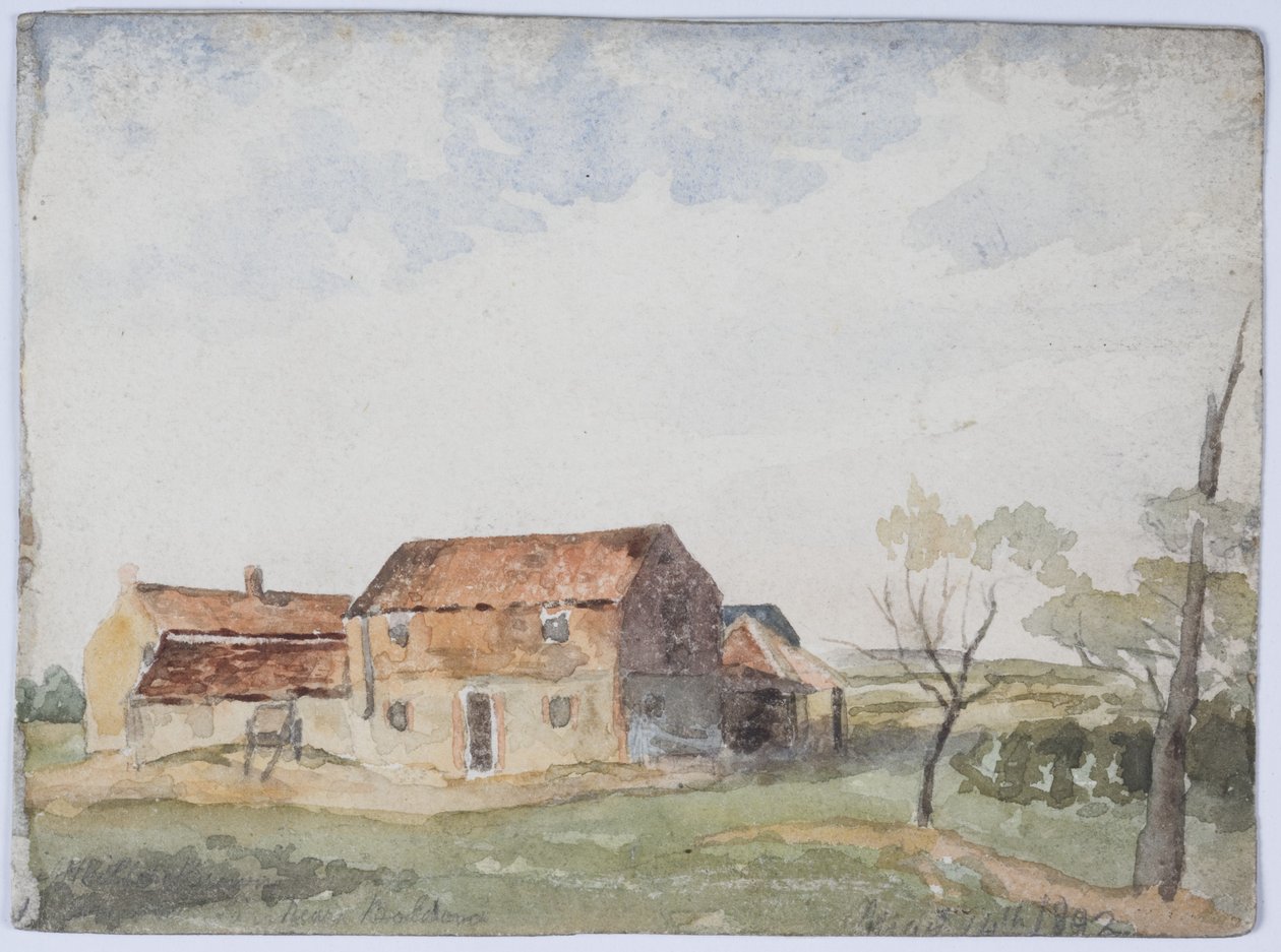 Near Boldon (blyant, akvarel på papir) af James Miller Brown