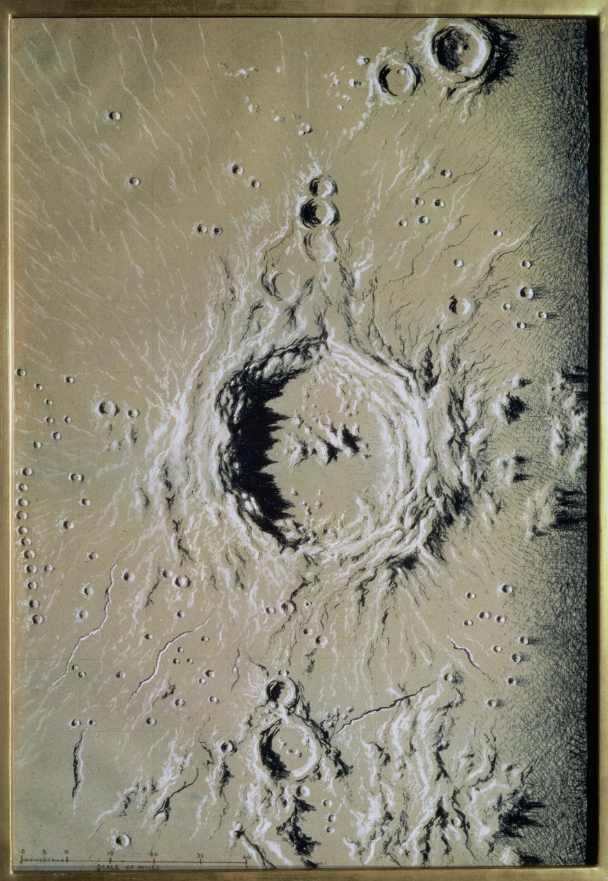 Copernicus (kridt på tonet papir) af James Hall Nasmyth