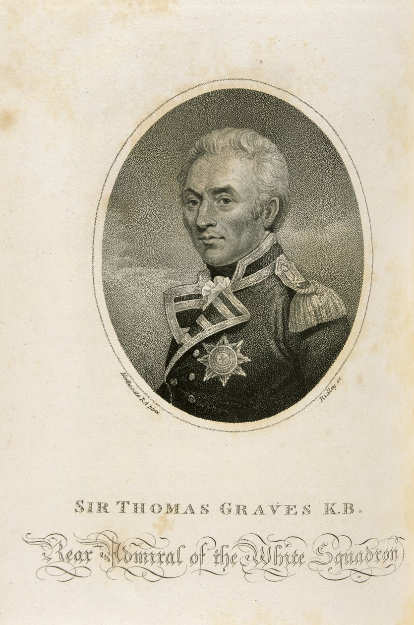 Sir Thomas Graves K.B., graveret af Ridley af James Northcote