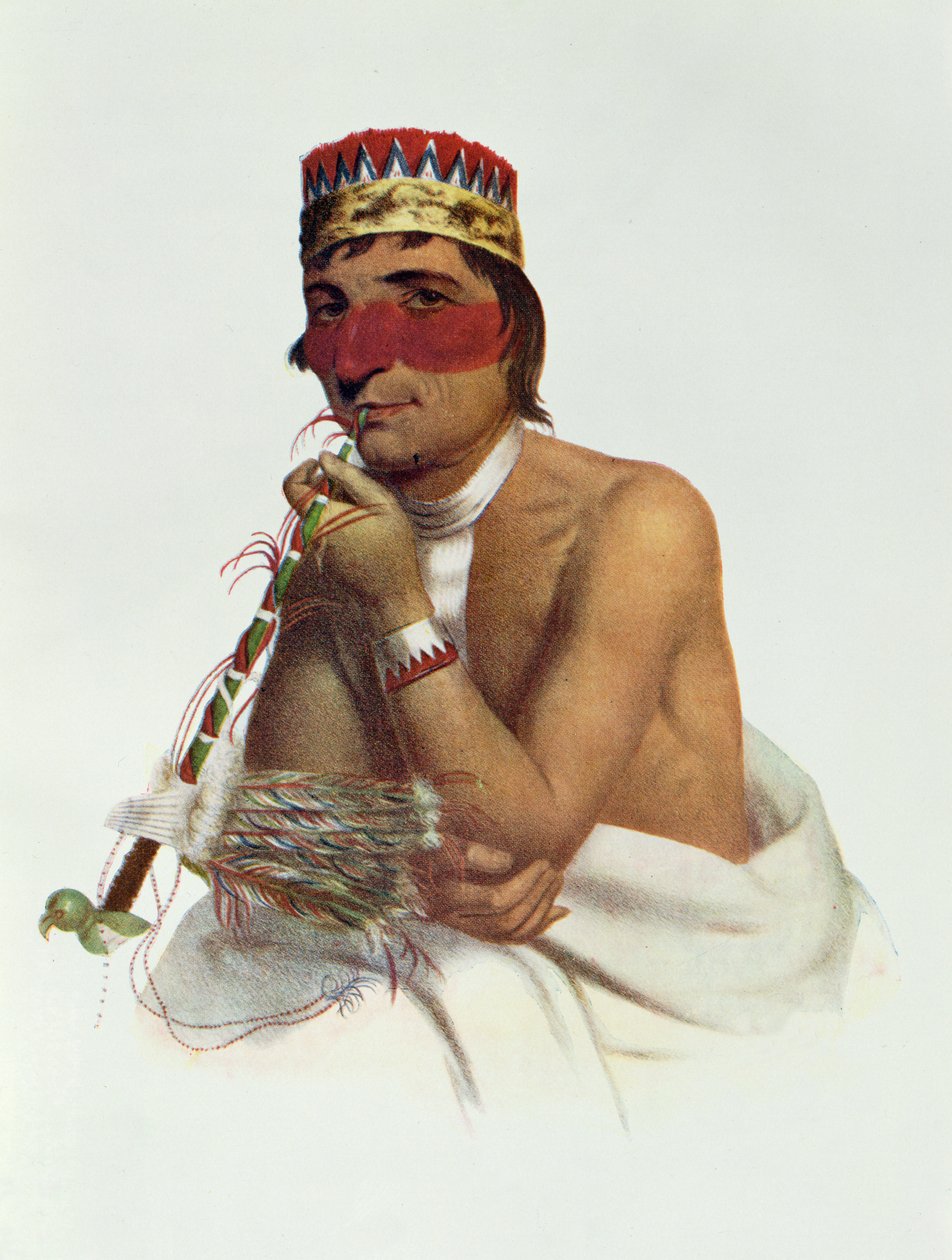 Wa-Em-Boesh-Kaa, en Chippeway Chief fra Sandy Lake, 1826, illustration fra 