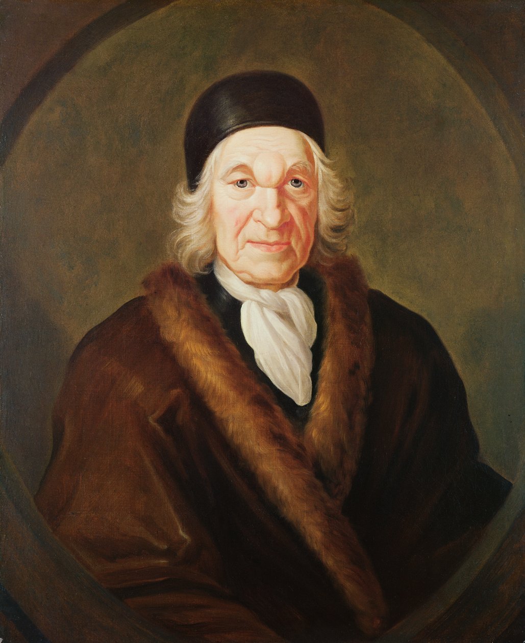 Portræt af Charles de Marquetel de Saint-Evremond (ca.1613-1703) ca.1701 af James Parmentier