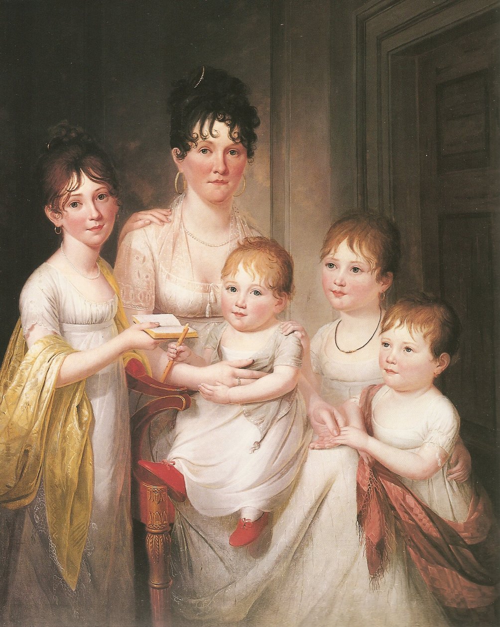 Madame Dubocq og hendes børn af James the Elder Peale