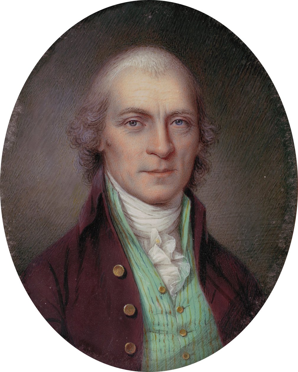 Portræt af oberst Richard Thomas af James the Elder Peale
