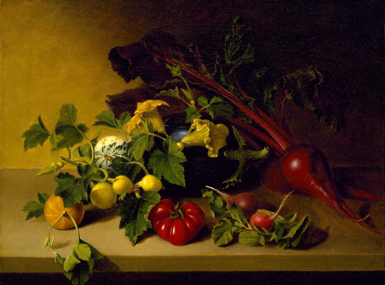 Stilleben med grøntsager af James the Elder Peale
