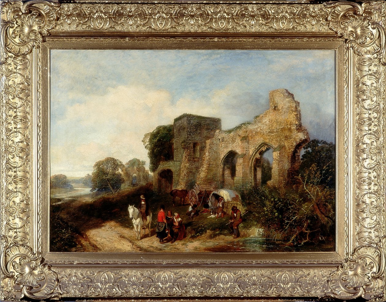 Easby Abbey, ca. 1852-1856 af James Peel