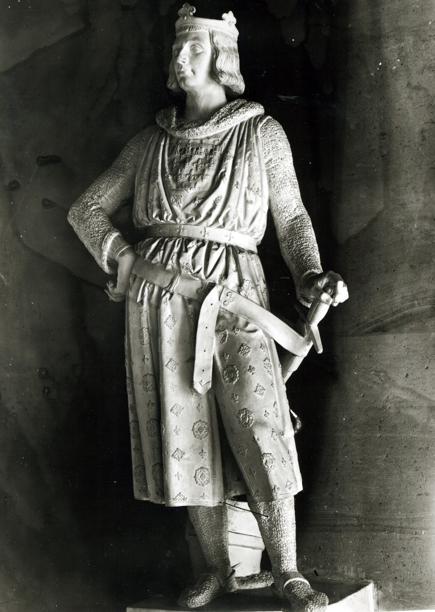 Robert af Frankrig (1216-50), greve af Artois (1237-50) 1842-43 (gips) af James Pradier