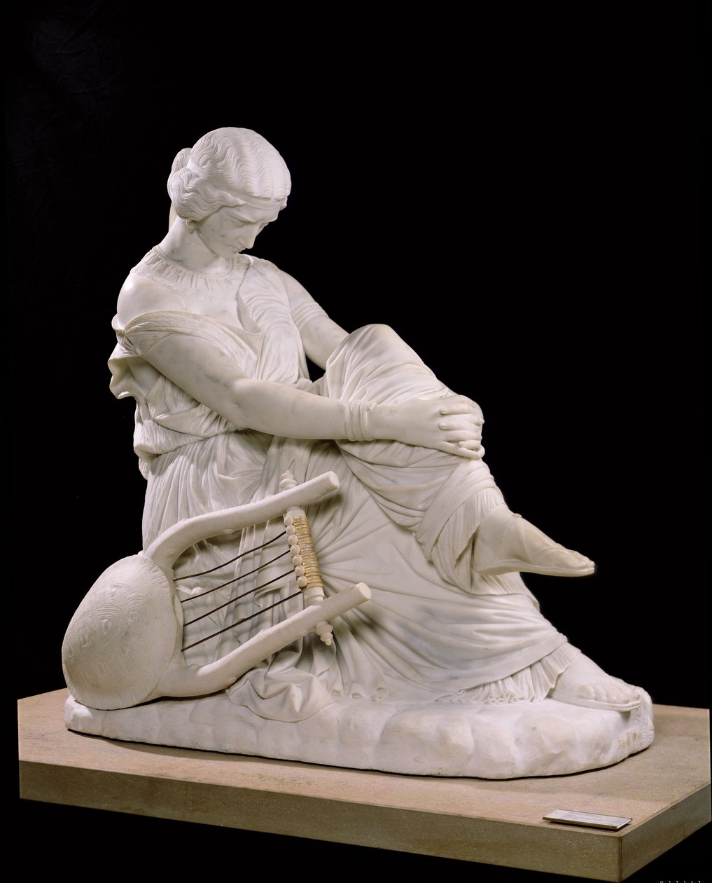 Sappho, 1852 (marmor) af James Pradier