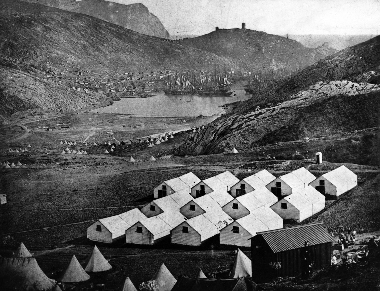 British Army Camp ved Balaclava, 1855 af James Robertson