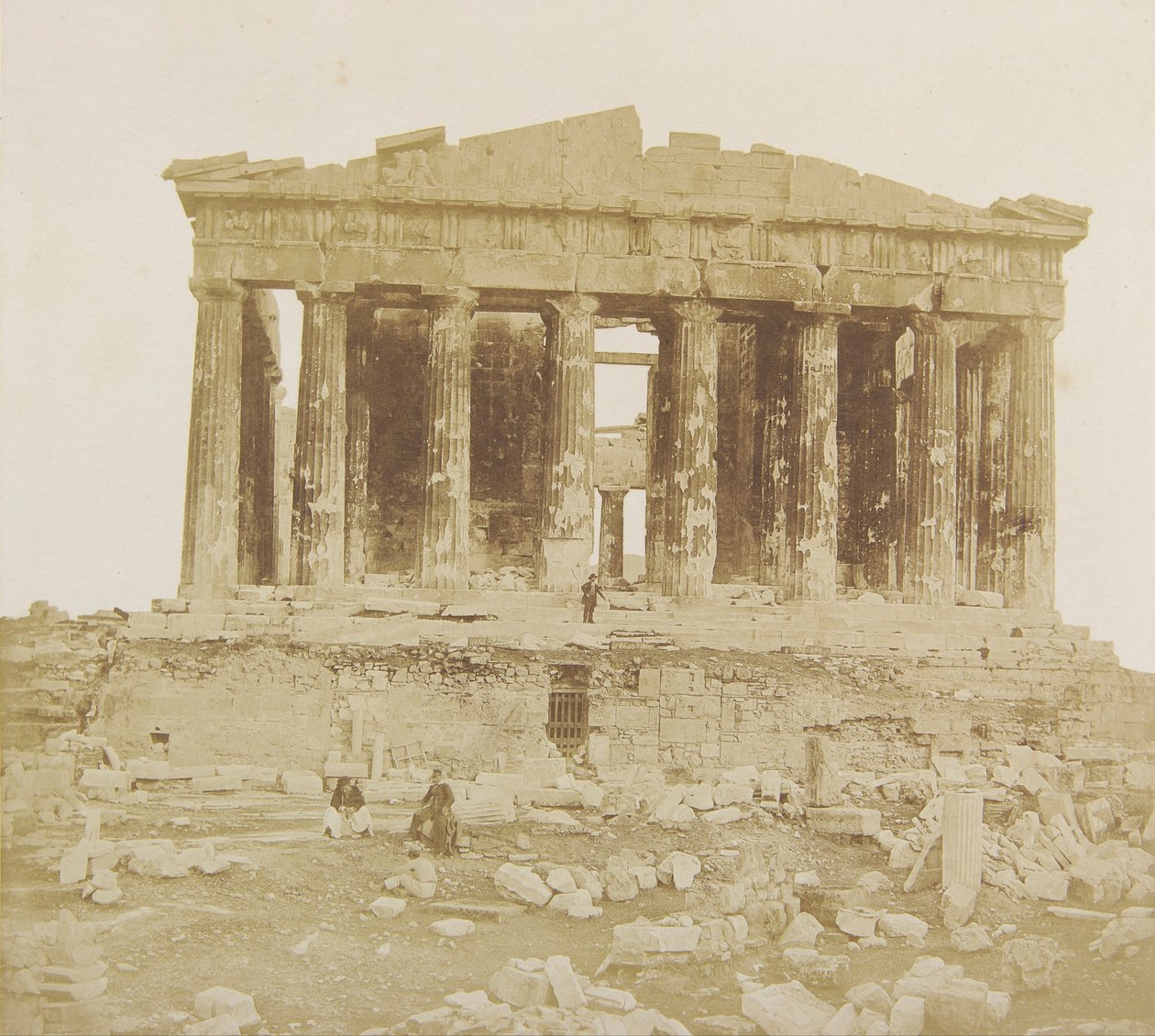 Udsigt over Parthenon fra vest af James Robertson