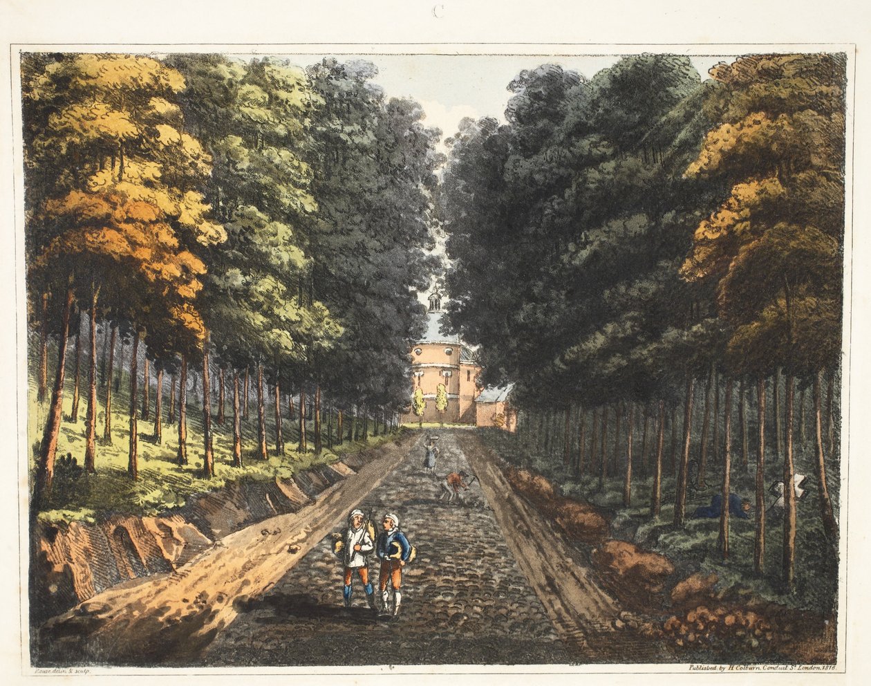 Nærmer dig landsbyen Waterloo, med Waterloo-kapellet set i det fjerne af James Rouse