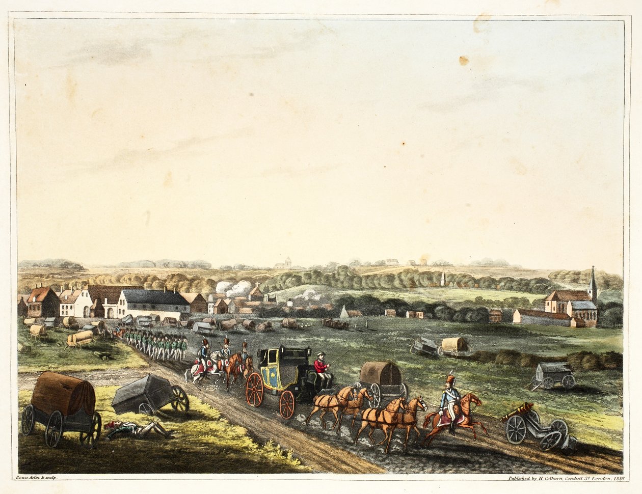 Landsbyen Genappe af James Rouse