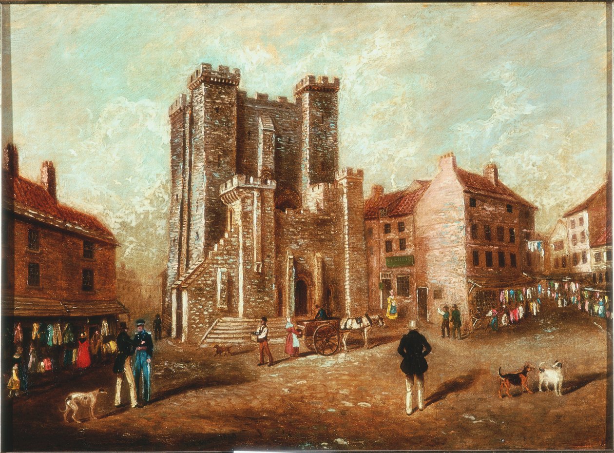 The Keep, Newcastle upon Tyne, 1830 af James Russell Ryott