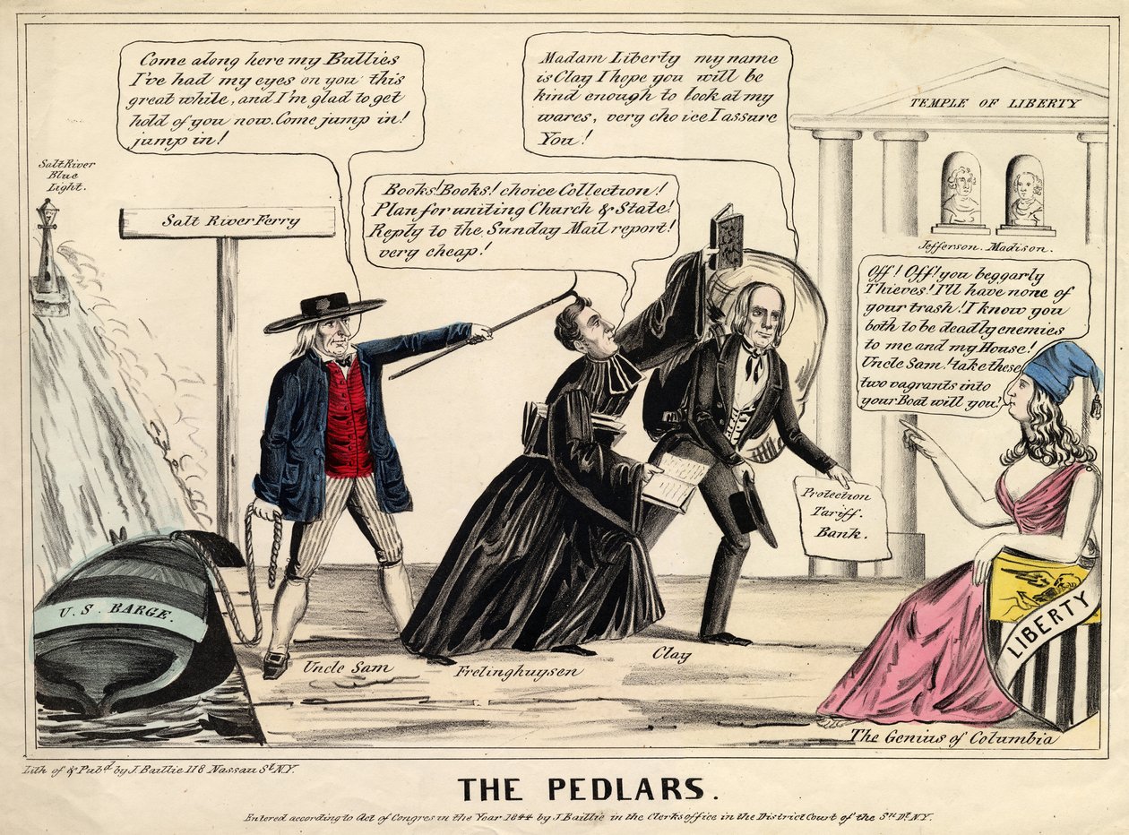 The pedlars, udgivet i New York, 1844 af James S. Baillie