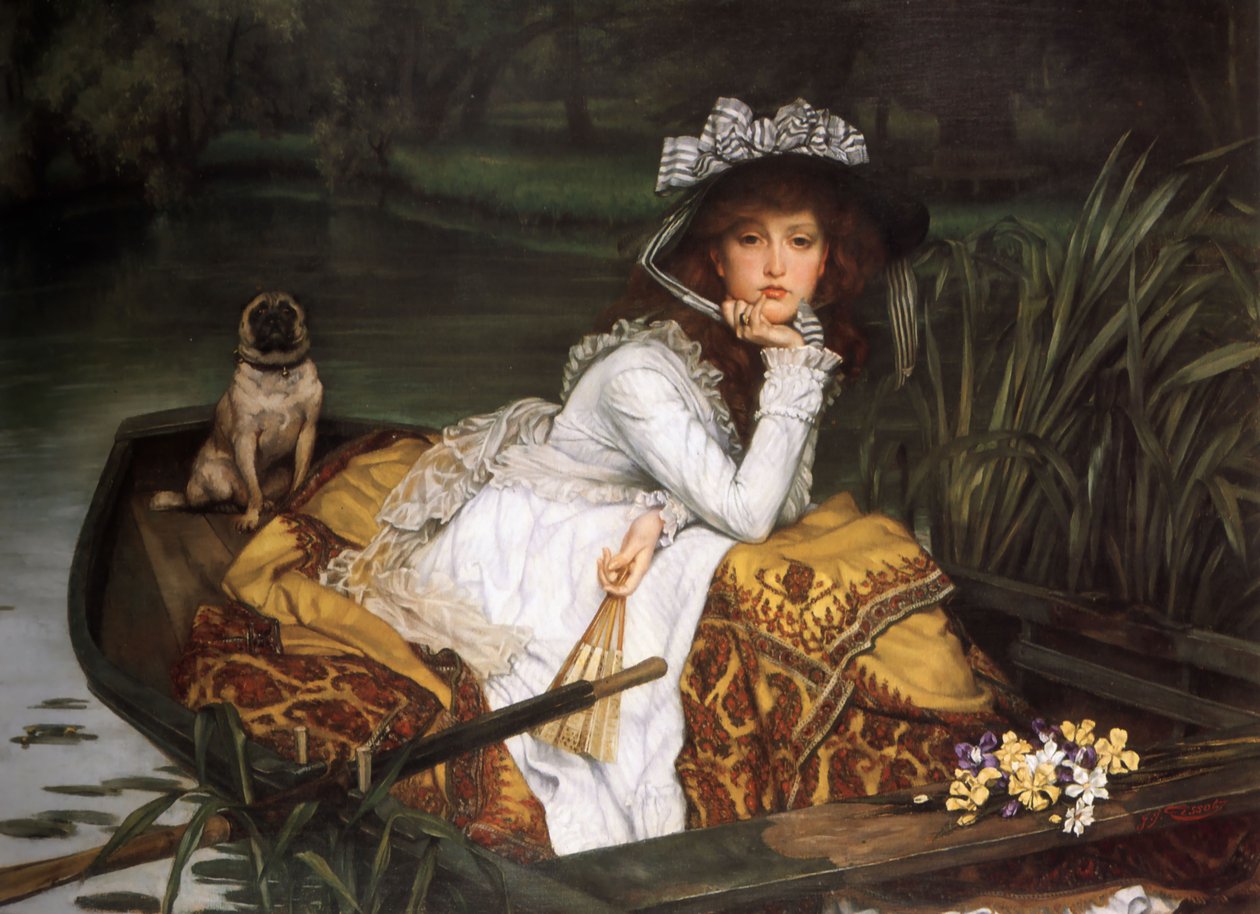 Ung dame i en båd af James Jacques Joseph Tissot