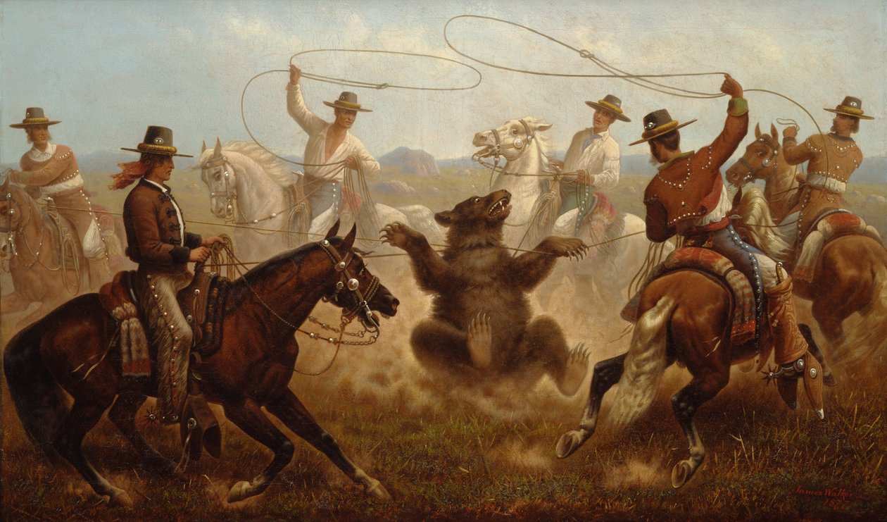Cowboys, der spænder en bjørn af James Walker