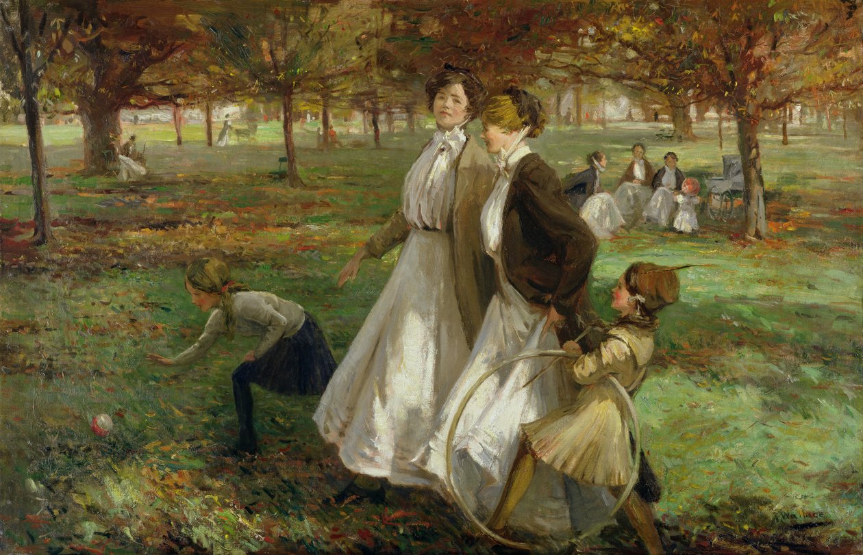 Efterår i Kensington Gardens af James Wallace