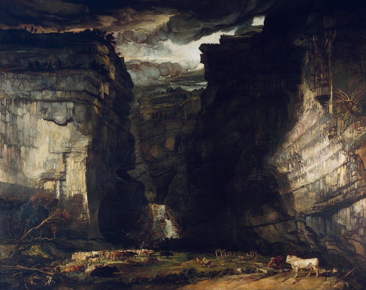 Gordale Scar (A View of Gordale, in Manor of East Malham in Craven, Yorkshire, Lord Ribblesdale
