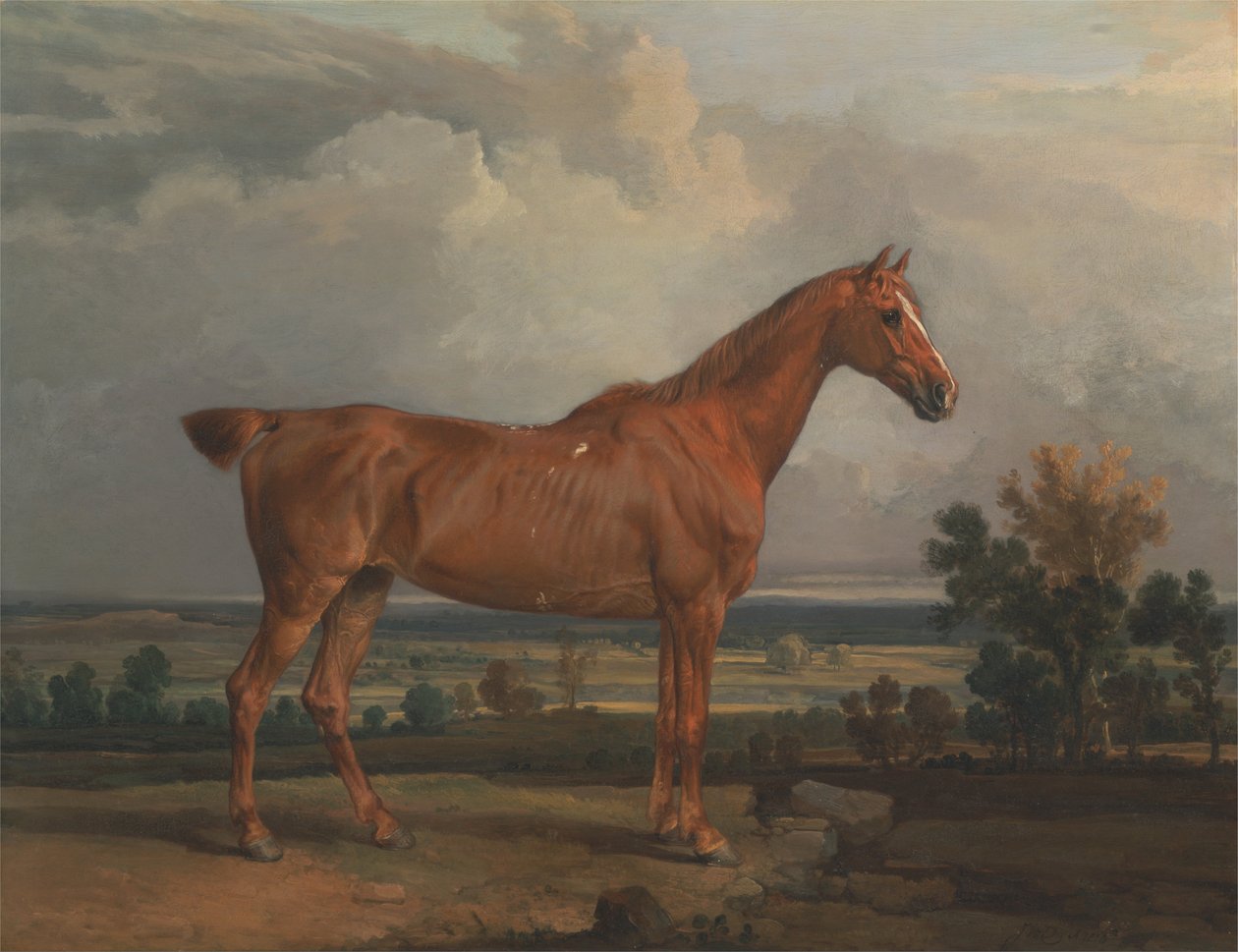 Jæger i et landskab af James Ward