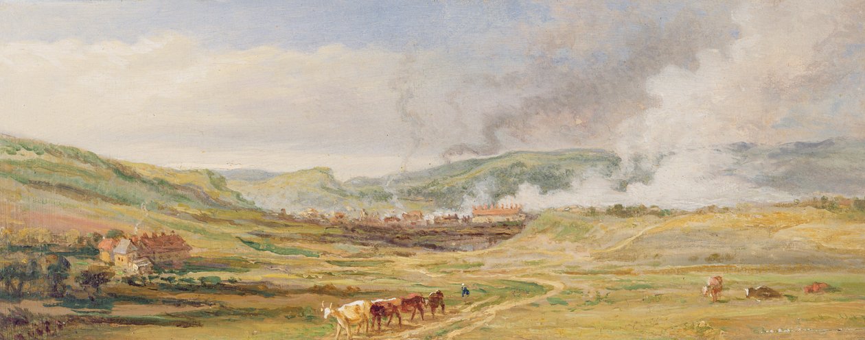 Landskab nær Swansea, South Wales af James Ward