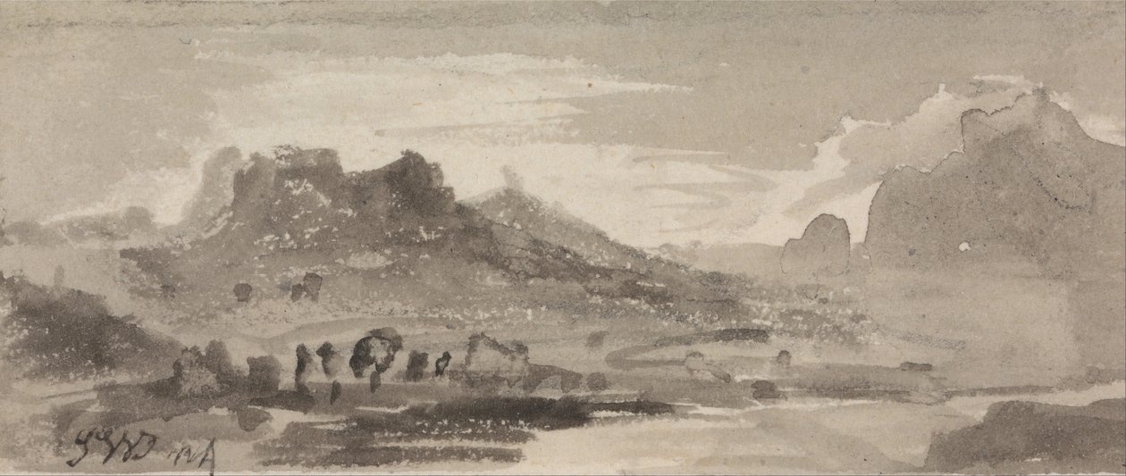 Bjergrige landskaber af James Ward