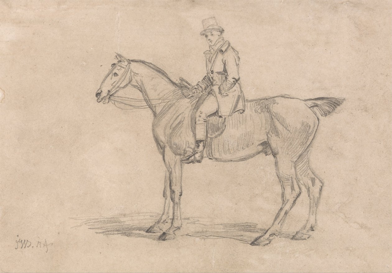 Ralph John Lambton on His Hunter, Undertaker af James Ward