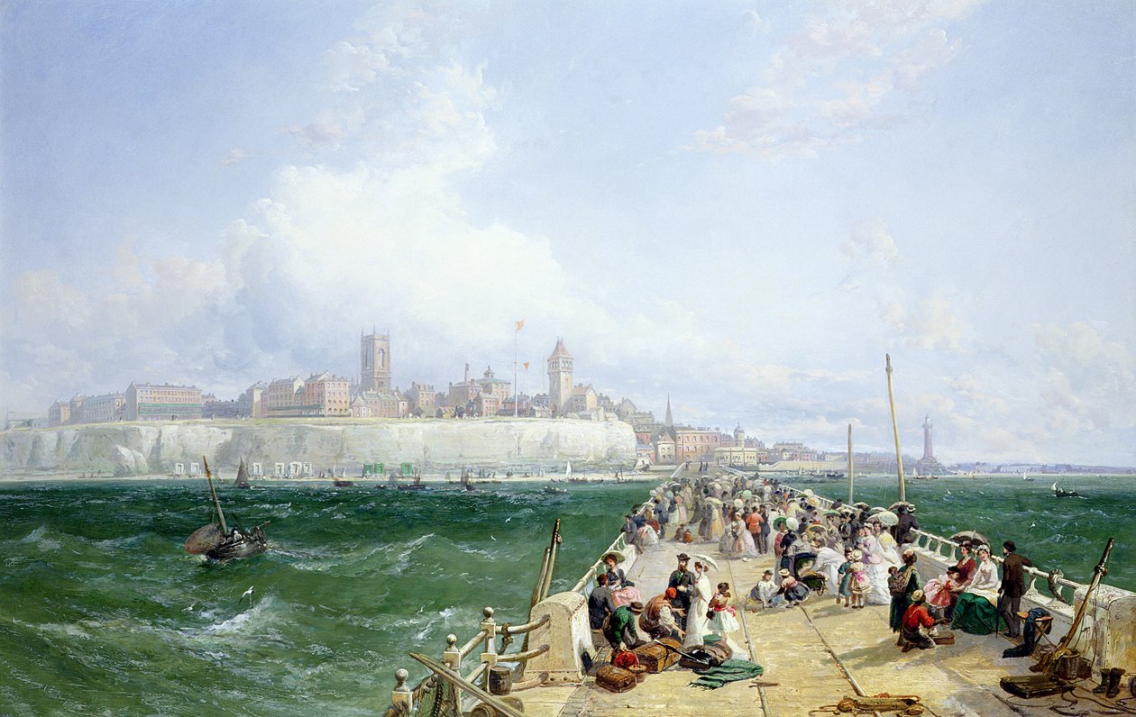 Udsigt over Margate fra molen, 1868 af James Webb