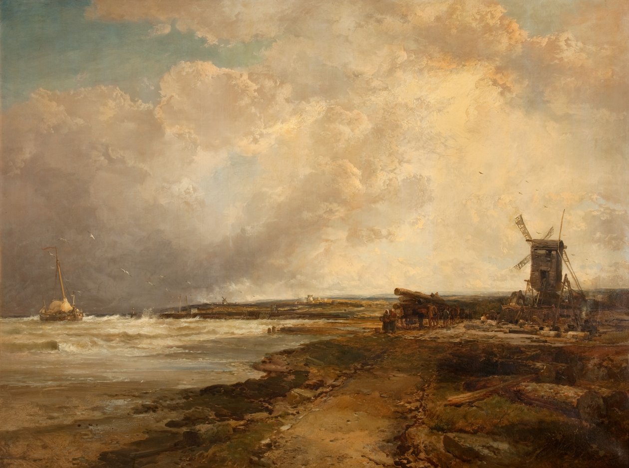Efter et tordenvejr på Sussex-kysten, 1882-83 af James Webb