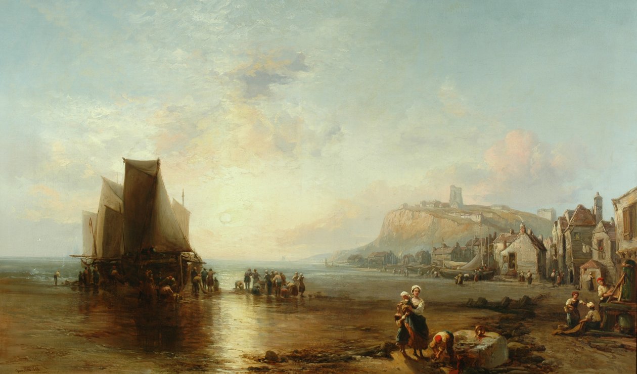 Old Folkestone, 1866 af James Webb