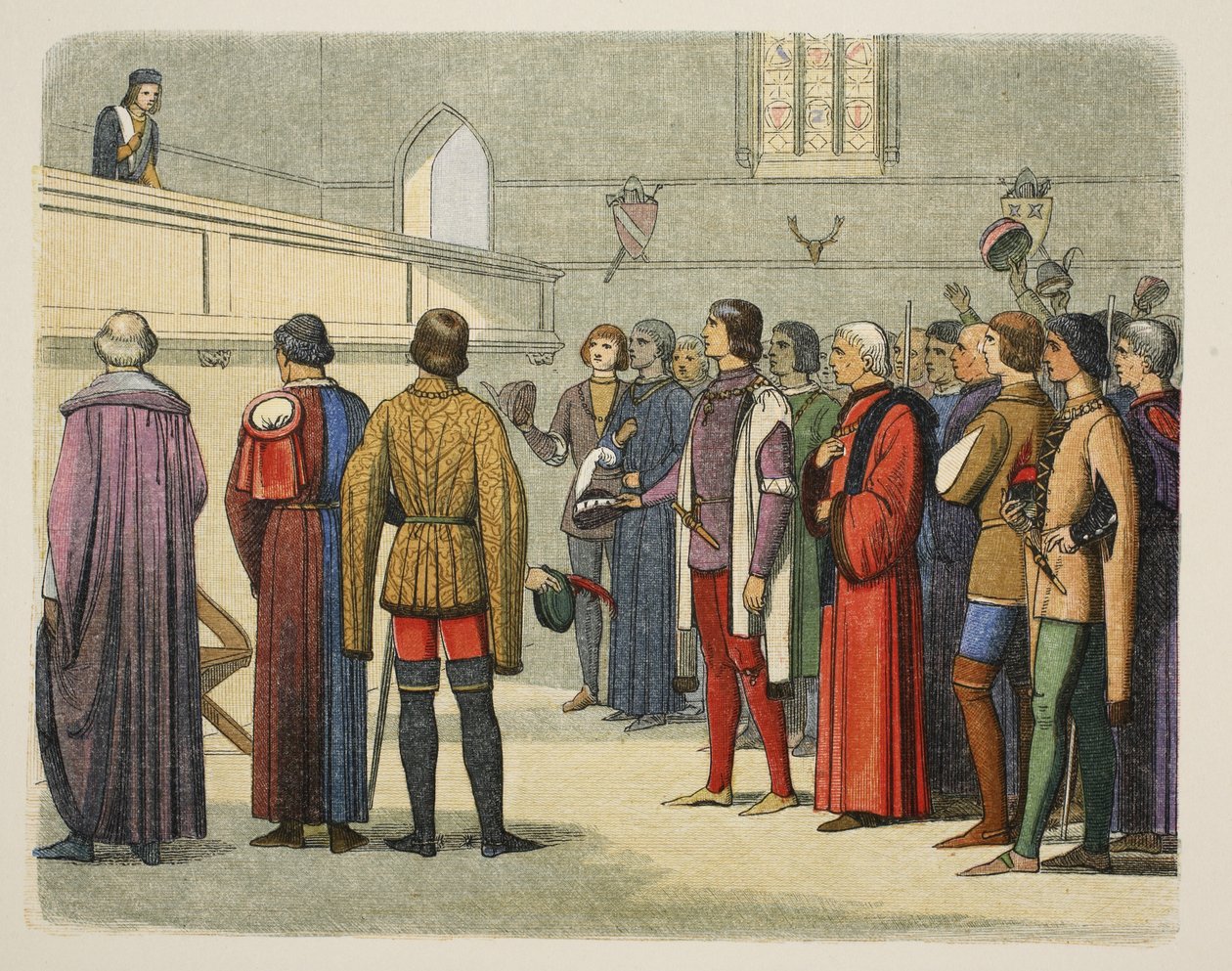 Richard inviteret til at overtage kronen, 25. juni 1483, fra A Chronicle of England BC 55 to AD 1485 pub. London, 1863 af James William Edmund Doyle