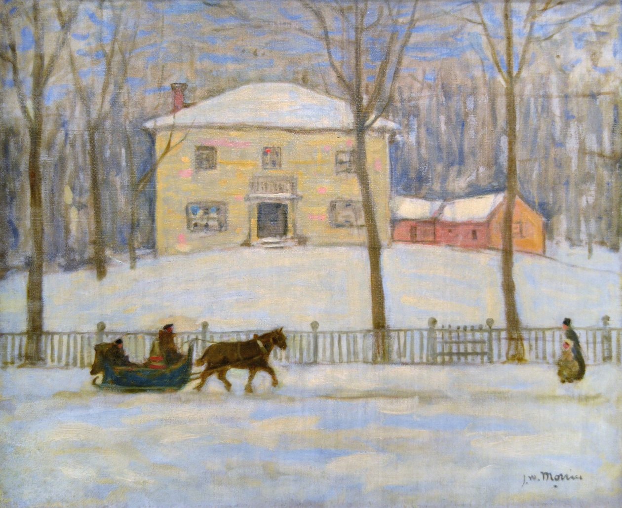 Gamle Holton House i Montreal af James Wilson Morrice