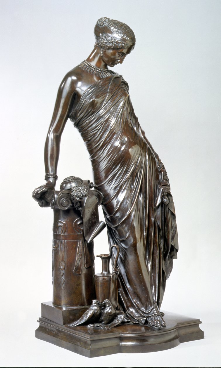 Stående Sappho af James Pradier