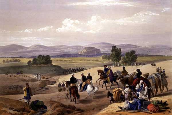 The Approach to the Fortress of Kwettah, fra 