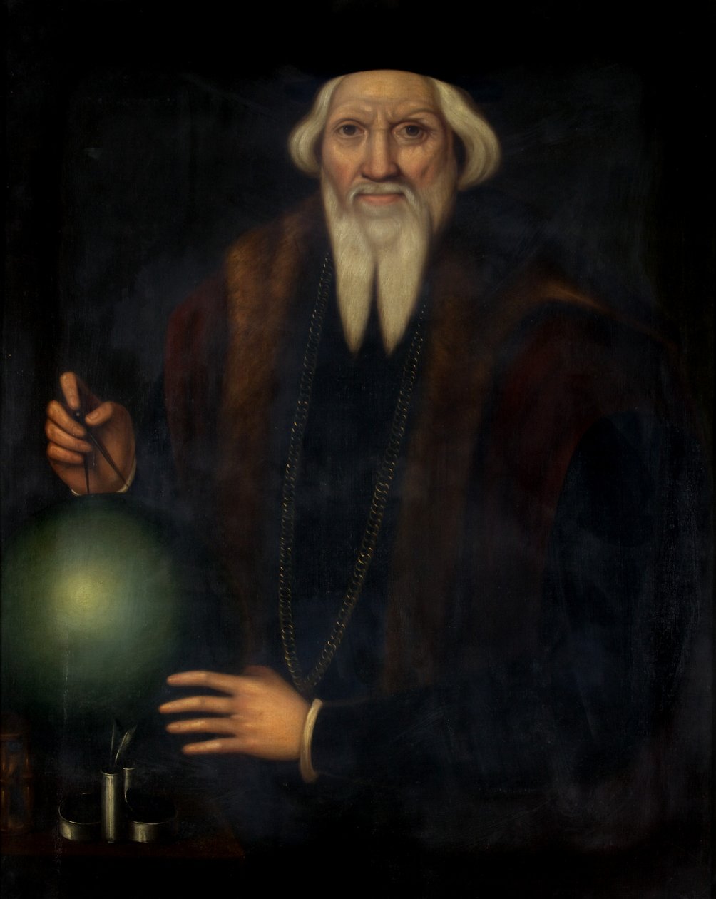 Portræt af Sebastian Cabot (ca. 1475-1557) (olie på lærred) af James (attr. to) Herring