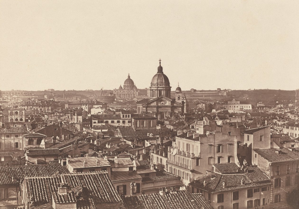 Udsigt over Rom, ca. 1855 (foto) af James (attr.to) Anderson