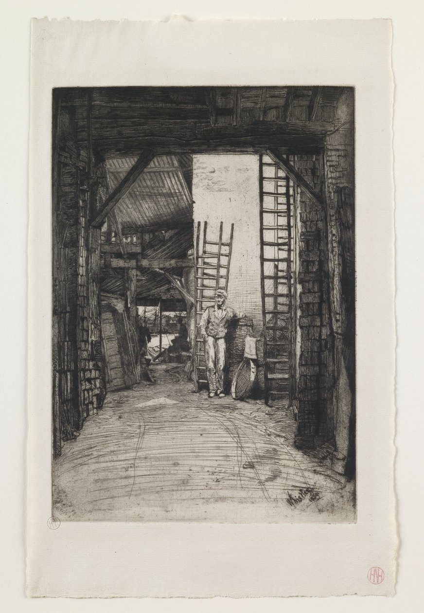 W. Jones, Limeburner, Thames Street af James Abbott McNeill Whistler
