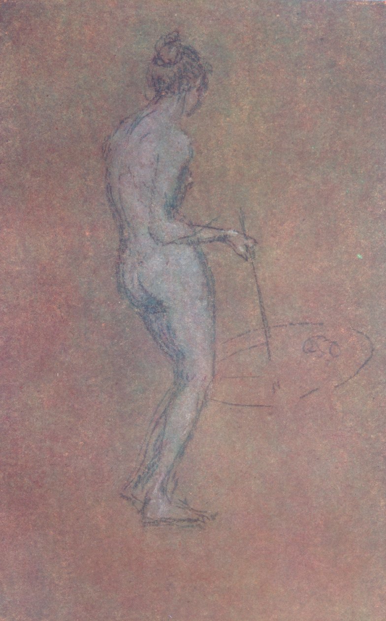 Et nøgenstudie, c1864, 1904 af James Abbott McNeill Whistler