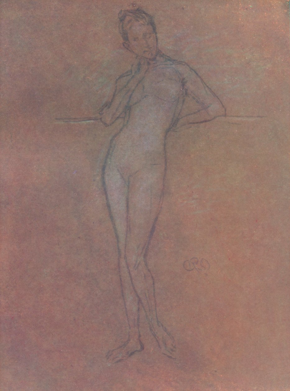 Et nøgenstudie, c1872, 1904 af James Abbott McNeill Whistler