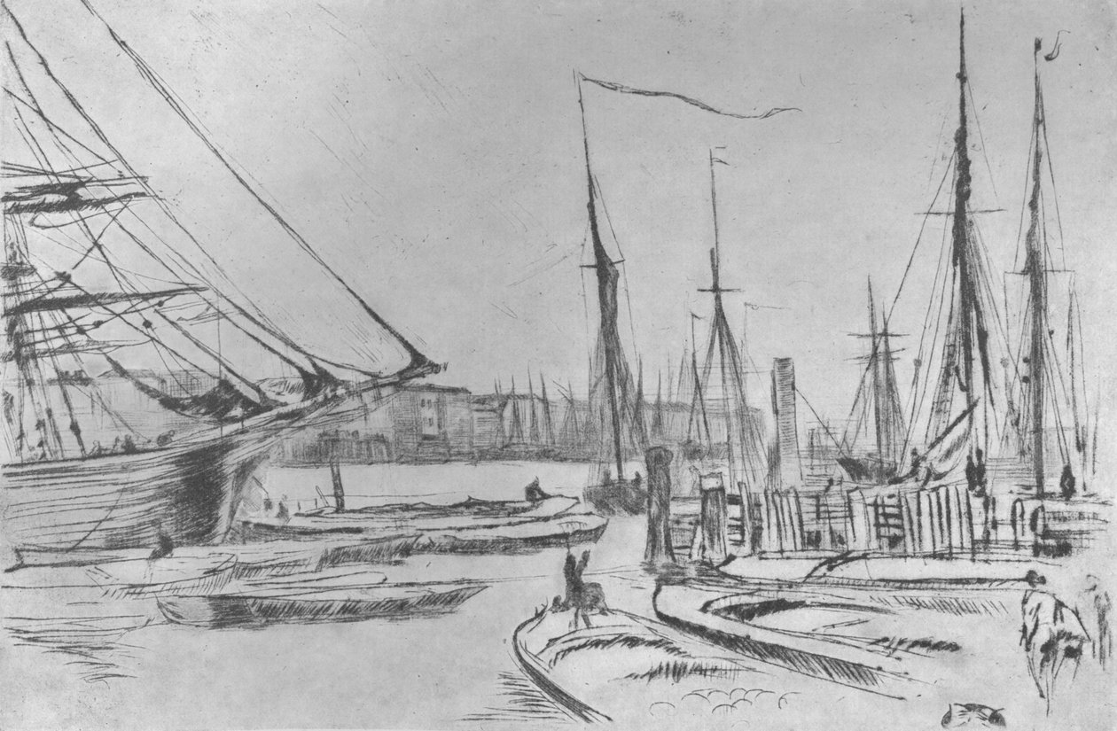 En skitse fra Billingsgate, 1878, 1904 af James Abbott McNeill Whistler
