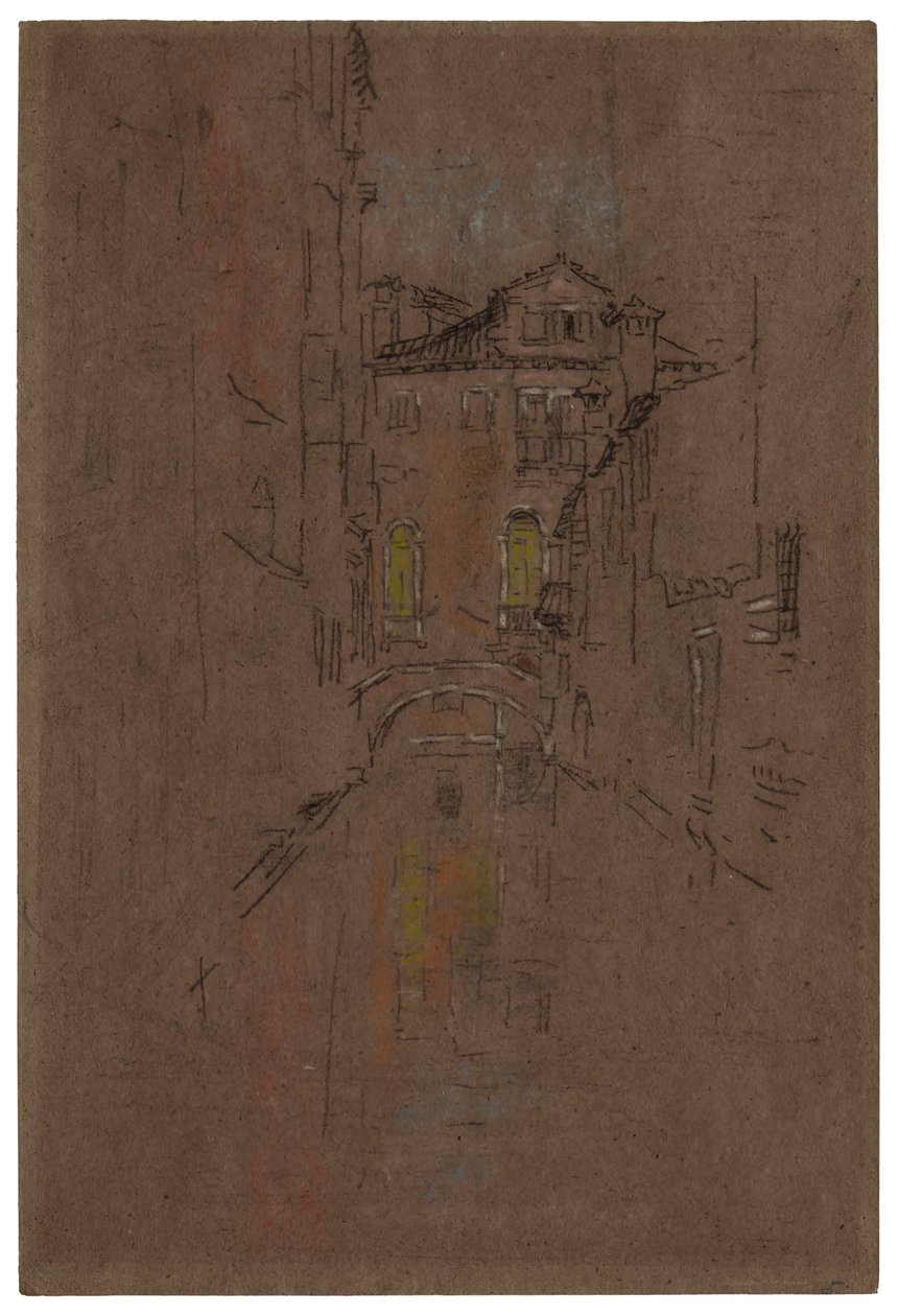 En venetiansk kanal, 1879-1880. af James Abbott McNeill Whistler