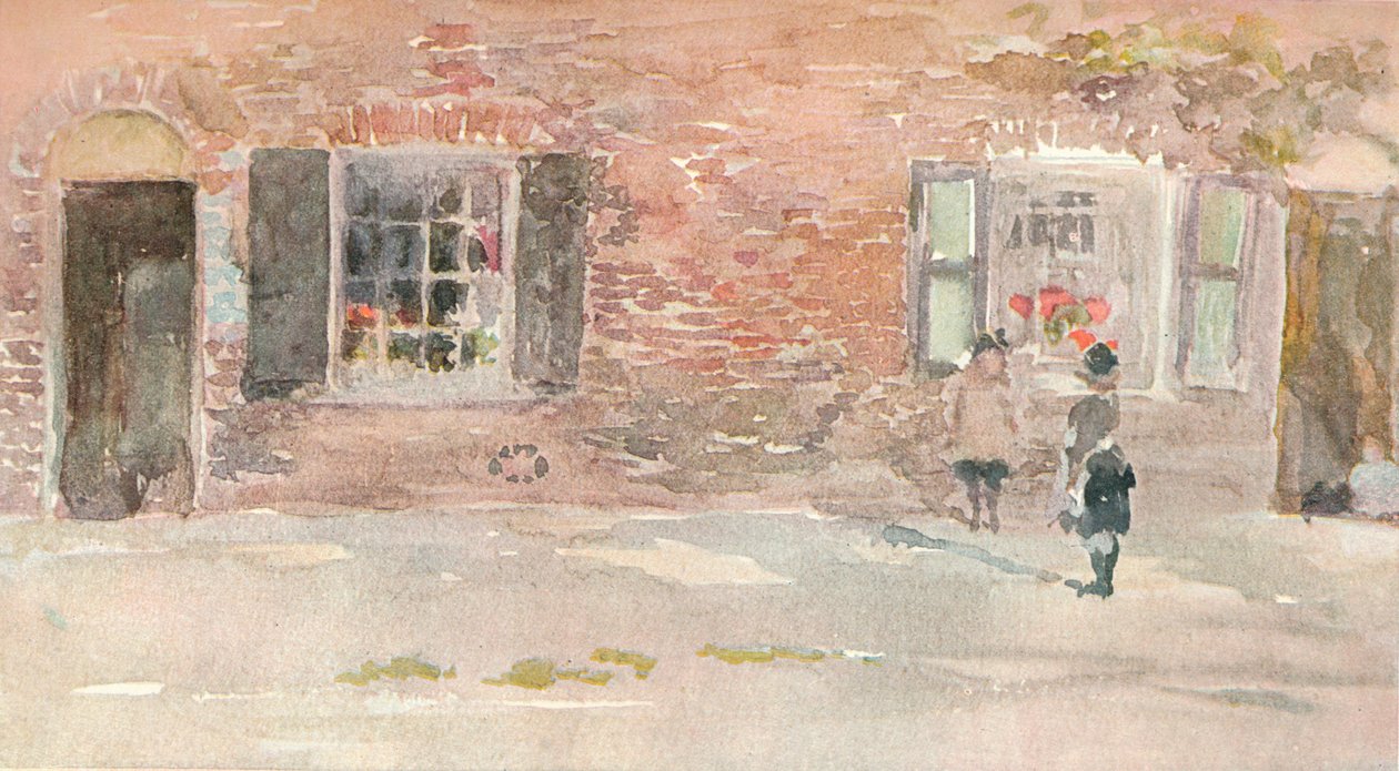 Et studie fra skitsen i akvarel af J McNeill Whistler, c1880