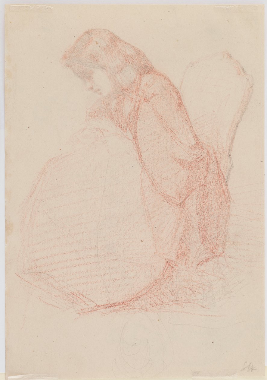 En tosidet tegning af Fumette og dansende klovne, 1855-1859. af James Abbott McNeill Whistler