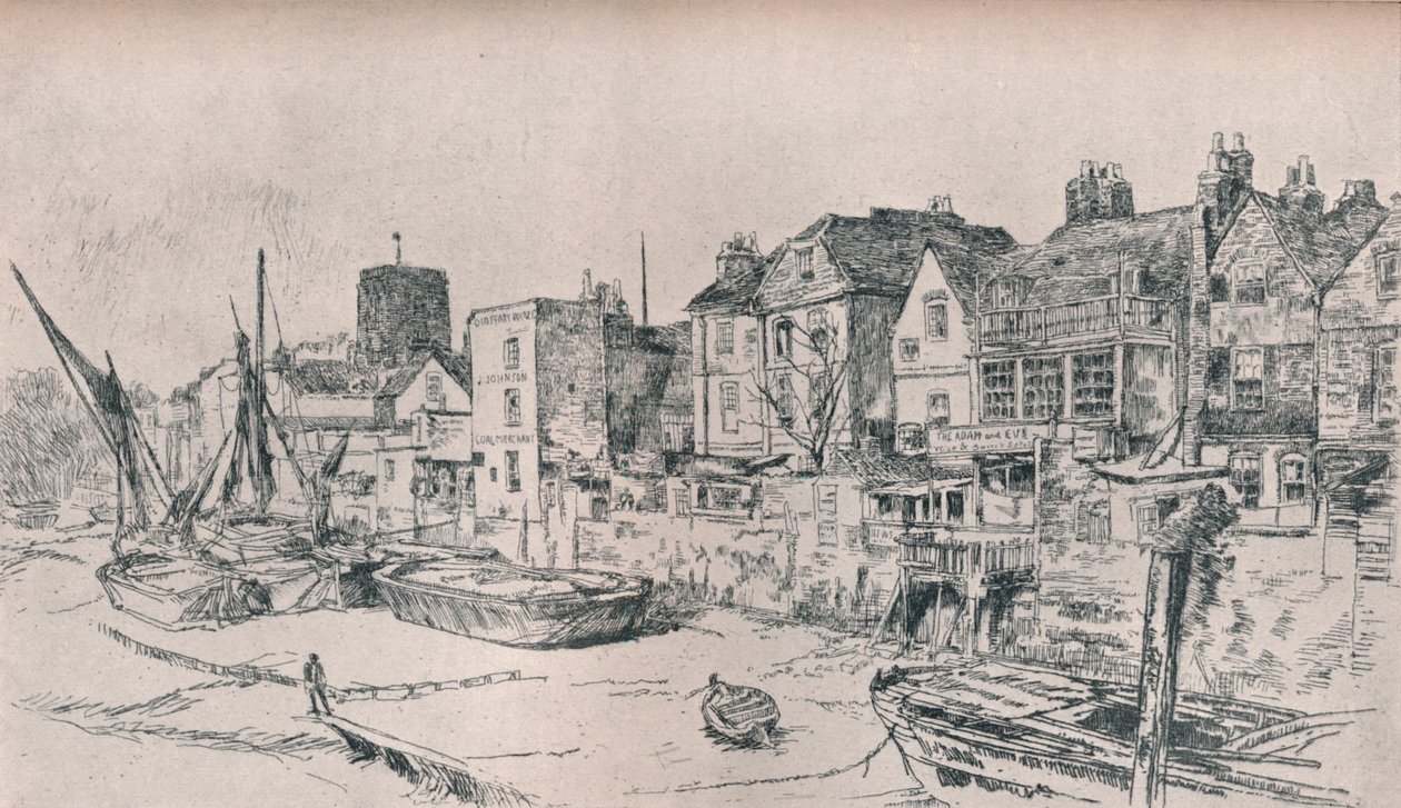 Adam og Eva: Old Chelsea, 1879, 1903 af James Abbott McNeill Whistler