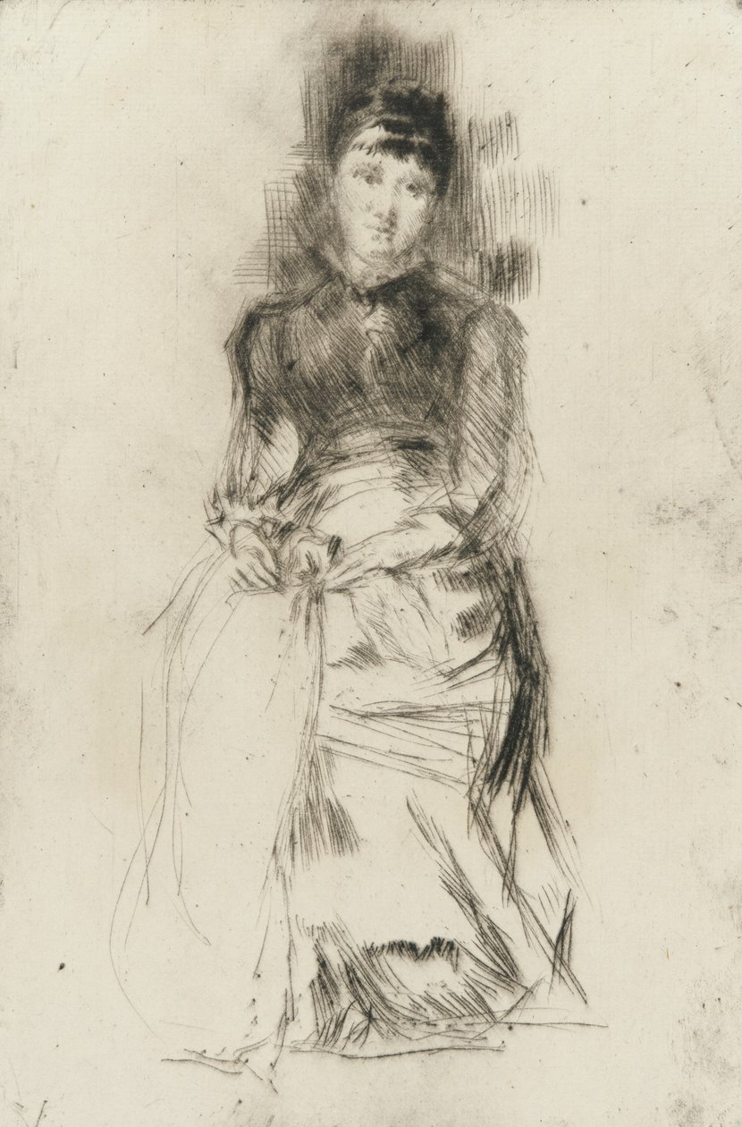 Agnes, ca. 1873-75 (drypont på papir) af James Abbott McNeill Whistler