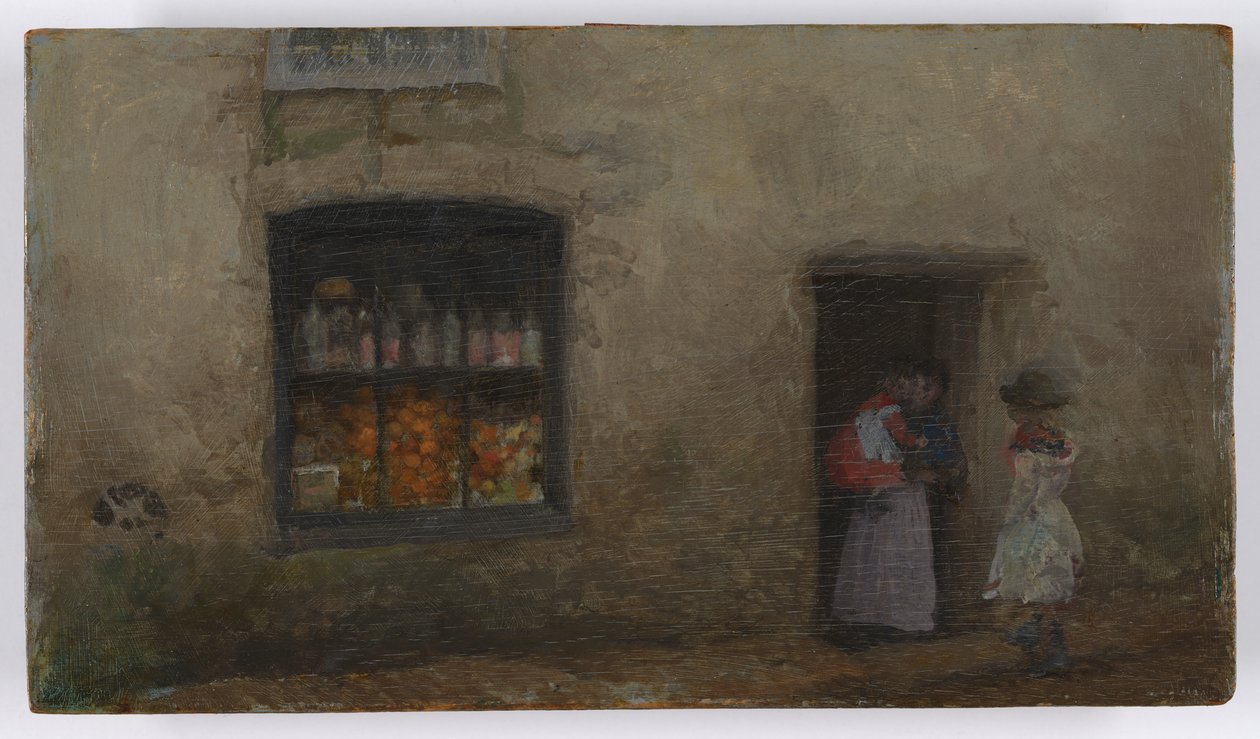 En orange note: Sweet Shop af James Abbott McNeill Whistler