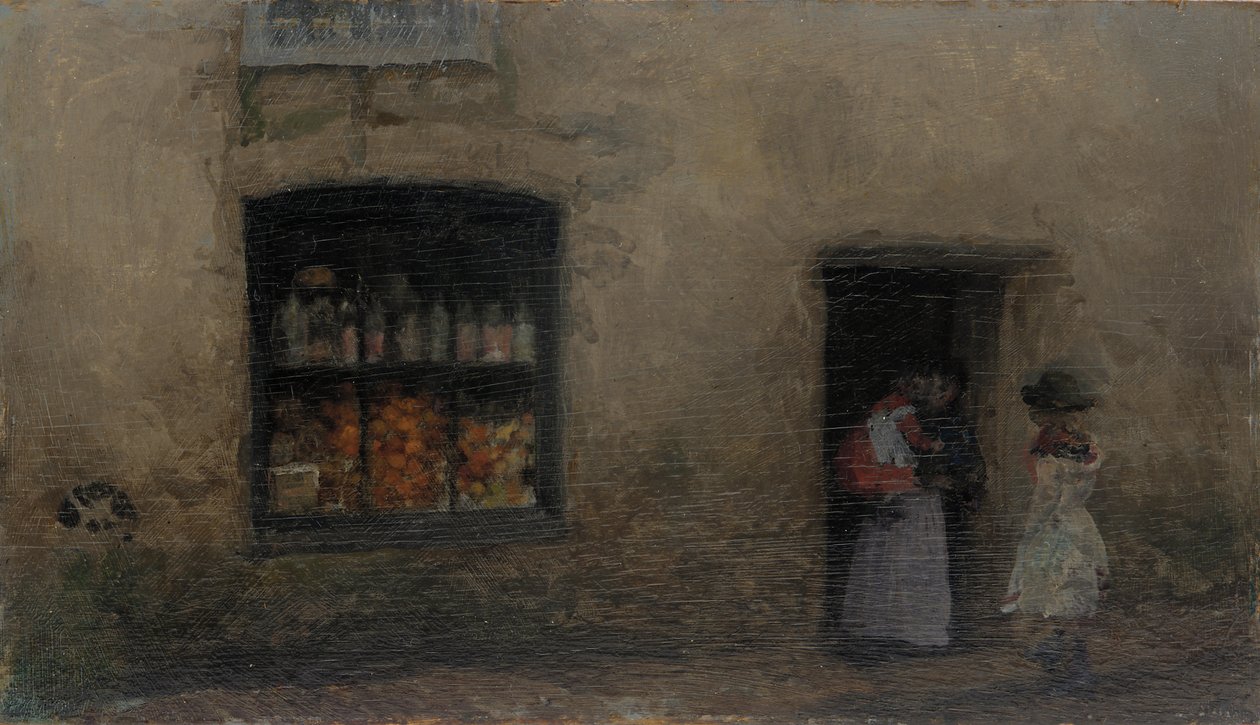 En orange note: Sweet Shop, 1883 eller 1884. af James Abbott McNeill Whistler