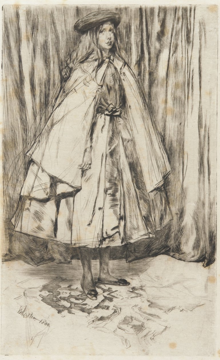 Annie Haden, 1860 (tørpunkt på papir) af James Abbott McNeill Whistler